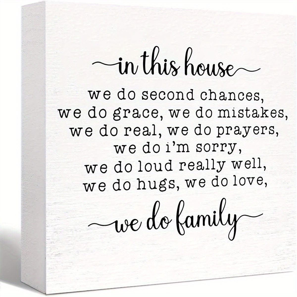 

1pc, Inspirational Quote In This House We Do Family Farmhouse Canvas Wall Art Prints Decoration For Home Living Room Family Room, Housewarming Gifts, Wedding Gifts, Family Gifts