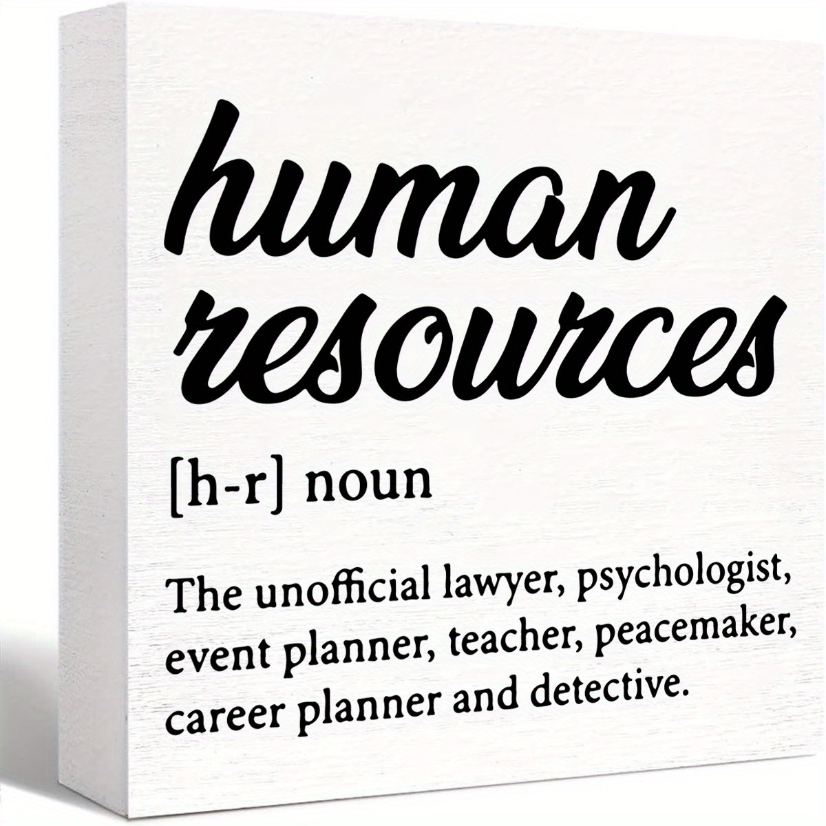

1pc, Human Resources Definition Canvas Poster Hr Quote Print Painting For Home Office Wall Art Decoration