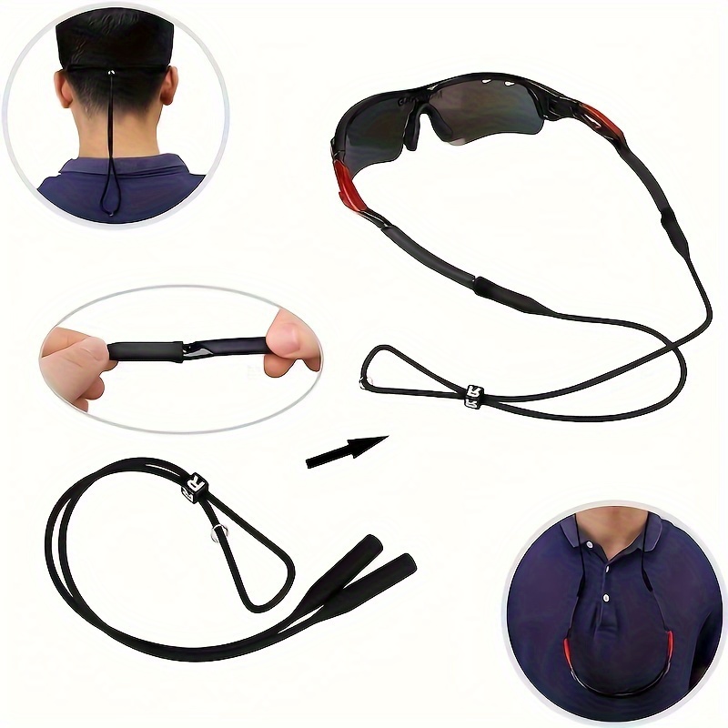 

-piece Set Adjustable Scarf Silicone Round Hole Anti-slip Glasses Accessories Glasses Lanyard Glasses Chain Simple And Fashionable Matching