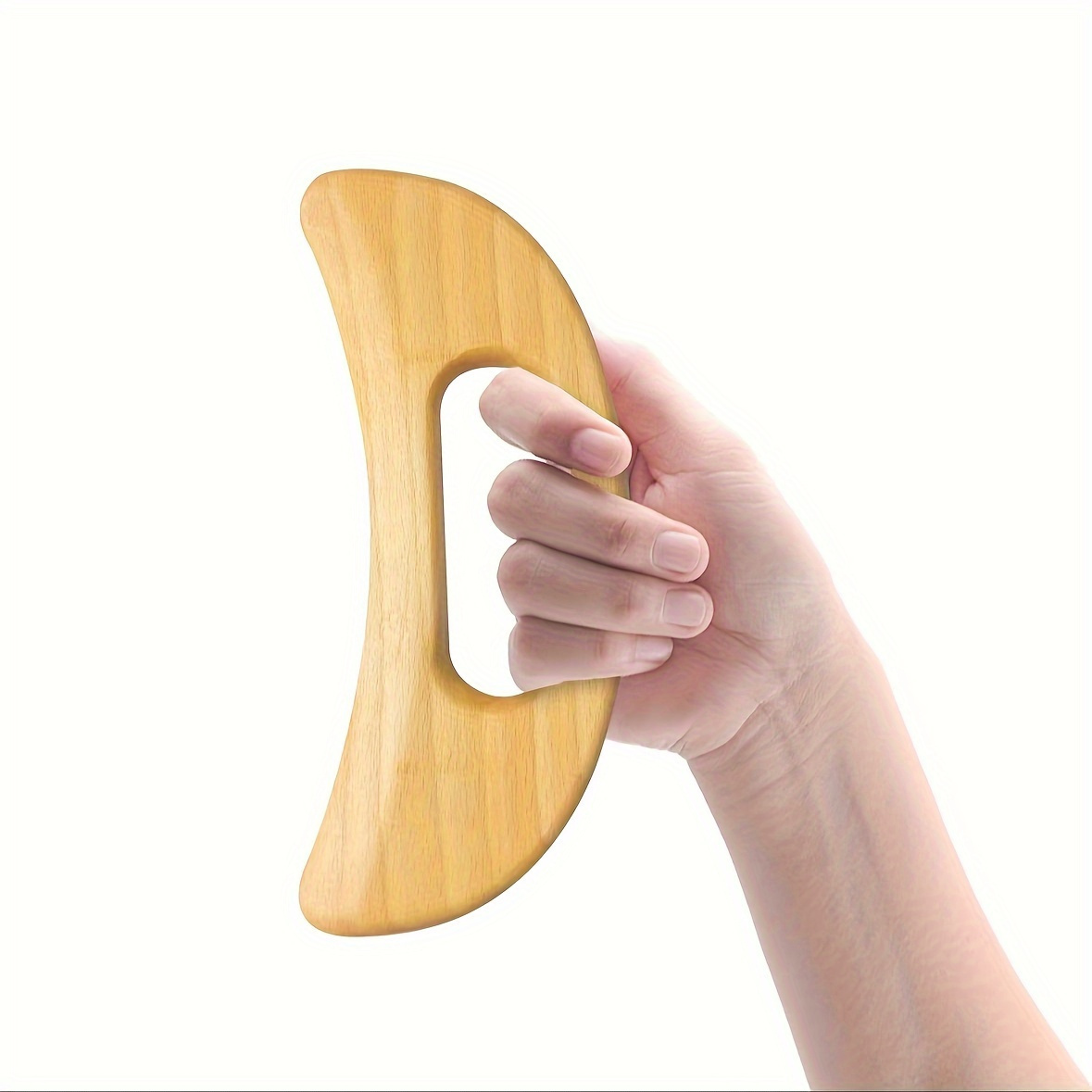 

1pc Beech Wood Gua Sha Scraping Massage Tool, Ergonomic Full-body Meridian Massage Board For Facial And Body Relaxation, Ideal For Dancers, Elderly, Sportsmen, And Office Workers
