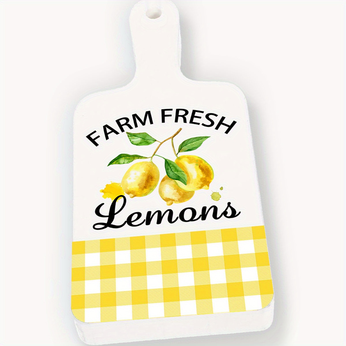 

1pc Wood Lemon Wall Decor - Lemon Decorations Wooden Sign - Wooden Sign Wall Art Decor For Home, Kitchen, Tabletop, Farmhouse Living Room