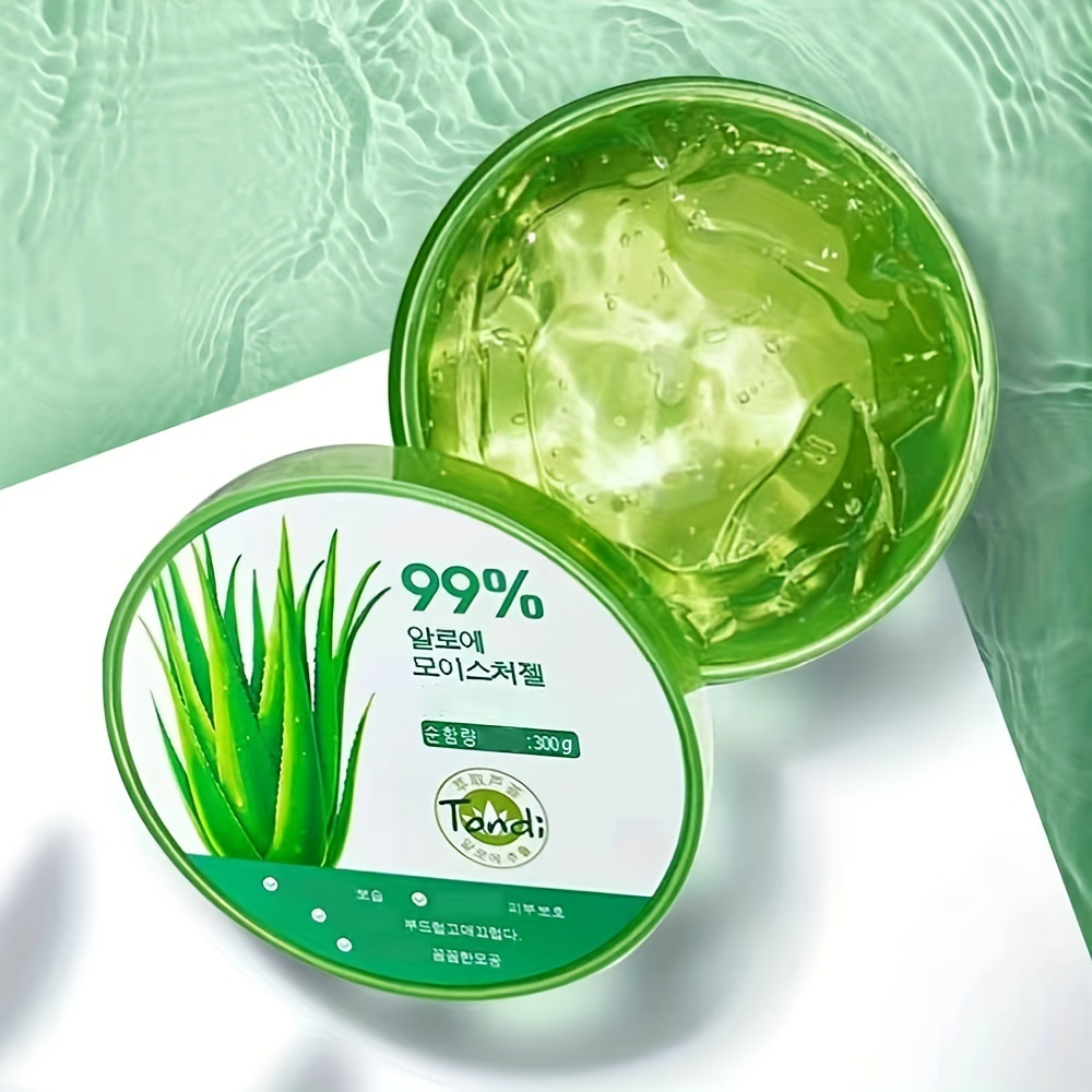 

300g Aloe Vera Gel, Concentrated Aloe Vera Extract - Unscented - For Face & Body Skin Care, Moisturizing And Soothing Skin