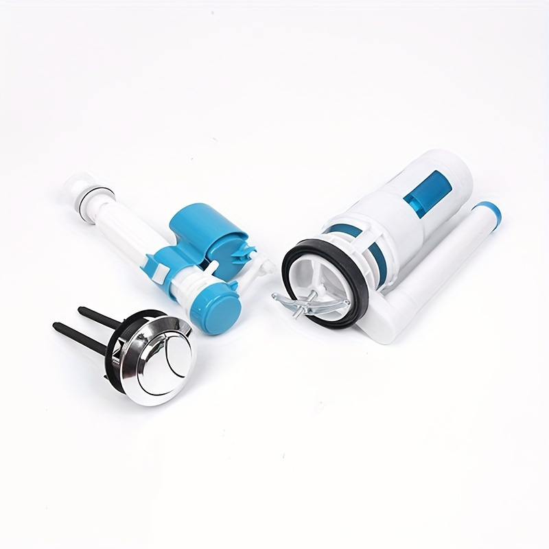 

1 Set Universal Toilet Water Fill Valve, 3 In 1 Compatible With Old & New Toilets, Plastic Floating Ball Valve Suction, Toilet Inlet Valve Accessories