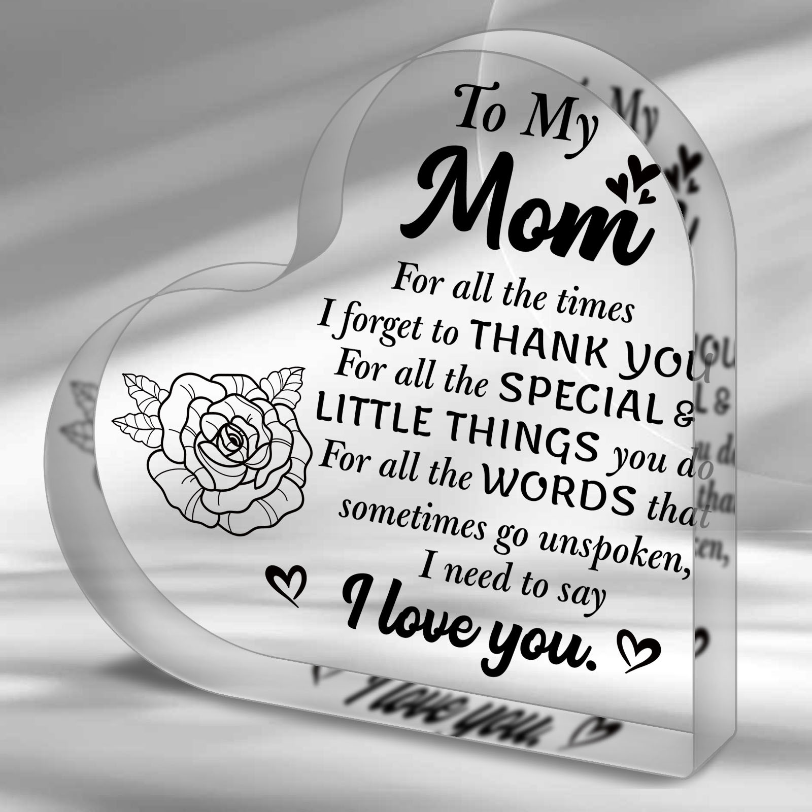 

1pc Mom Birthday Gifts For Mom I Love You Mom Mothers Day Gifts Hug Heart Crystal Paperweight For Mom From Daughter Son For Christmas Mothers Day Birthday Thanksgiving Presents