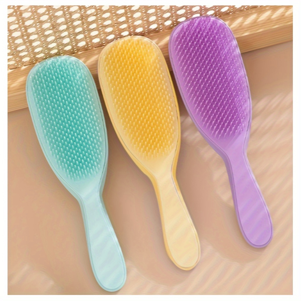 

1pc Colorful Scalp Massage Hair Comb Anti Knot Tangling Hairbrush Hair Styling Tool For All Type Of Hair