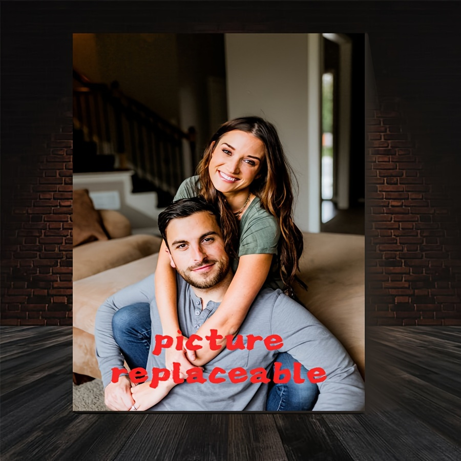 personalized wooden picture frame 11 8 x15 7   couples ideal birthday special occasion gift great for bedroom living room decor details 0