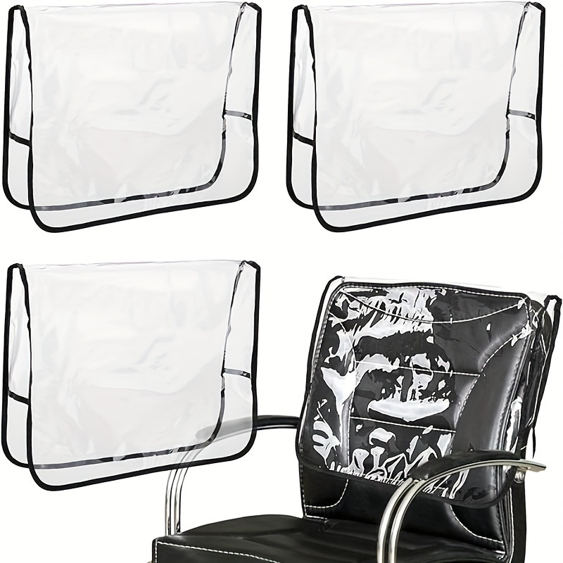 

Transparent Chair Back Covers, 1/3 Pack – Eva Material, 0.12mm Waterproof Chair Protectors, Easy To Clean, Styling Tool Accessories For Normal Hair Type