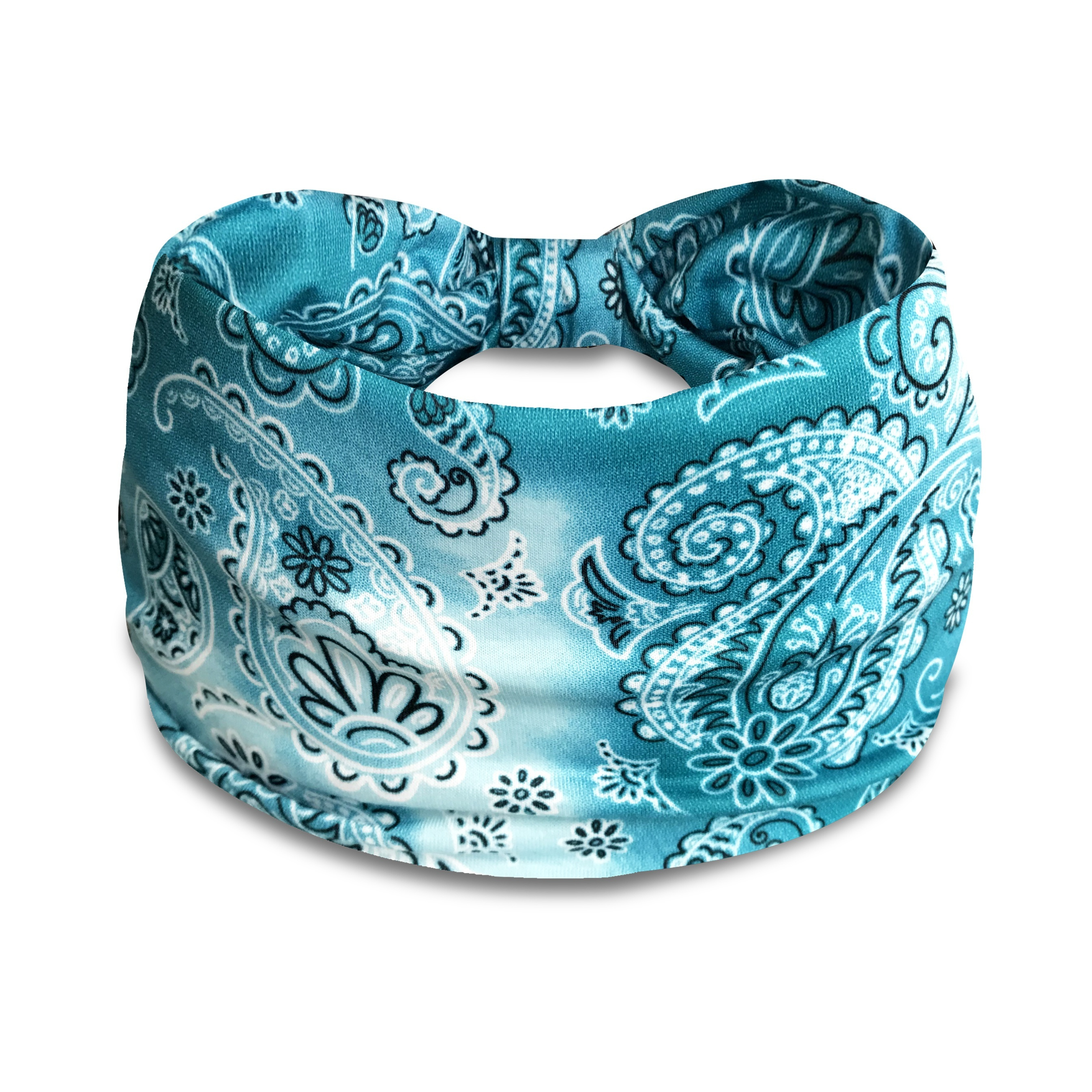 Image of Bohemian Style Knitted Elastane Headbands - Versatile Sports And Yoga Hairbands For Women | Non-slip, Stretchable Fabric, Suitable For Normal Hair, No Power Or Battery Needed