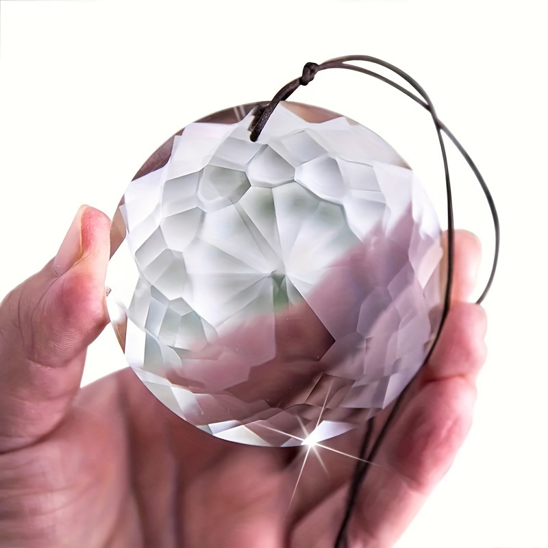 

Sparkling Crystal Suncatcher With Prism - For Garden & Home Decor,