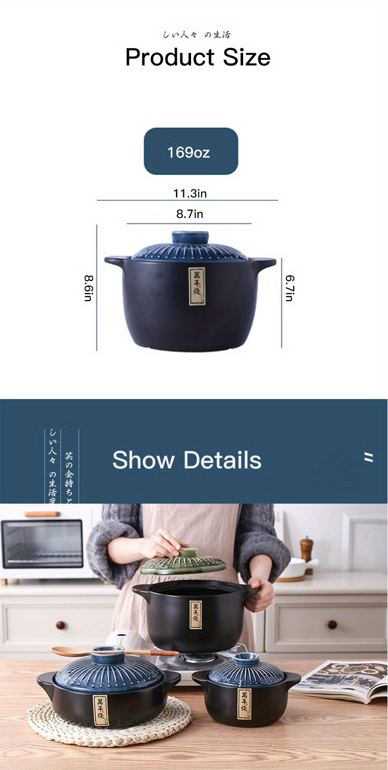 Clay Pot Resistant Not Crack Dry Temu