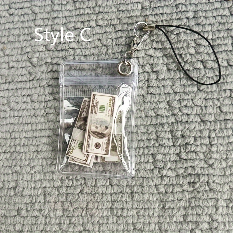 

1pc, Lucky Mini Money Stack Bag Keychain Keyring Prefect Party Gift Creative Keychain, Backpack Pendant, Bag Charms, Birthday Gifts, Party Favors