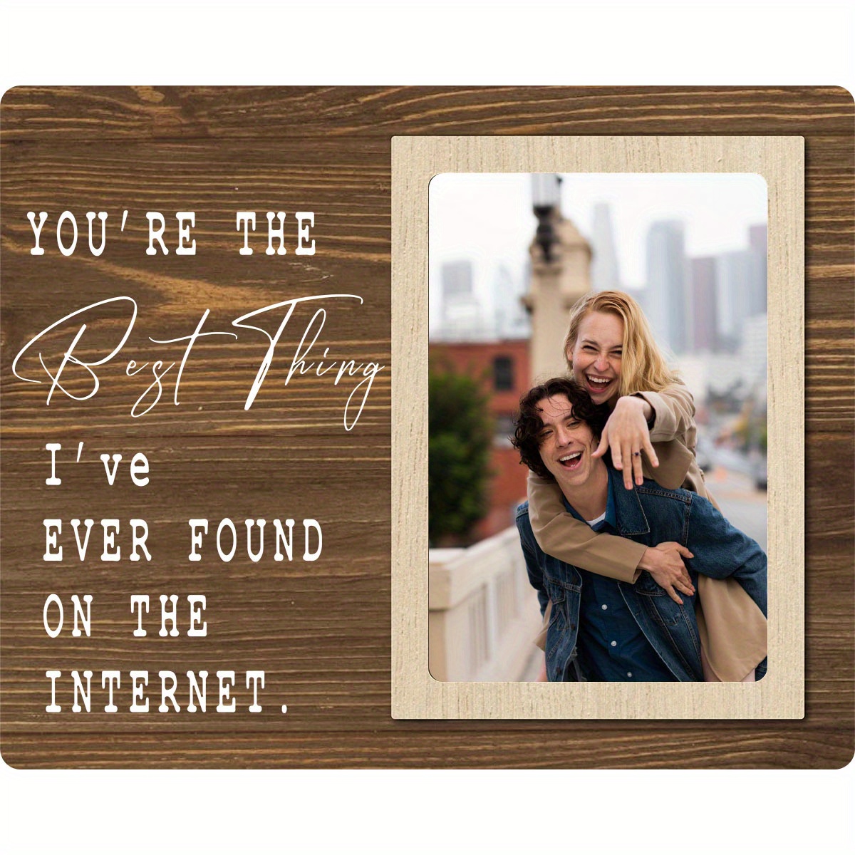 

You Are The Best Thing I’ve Ever Found On The Internet Picture Photo Frame, Couples Picture Frame, Birthday Christmas Valentine Gifts For Couple Husband Wife Girlfriend Boyfriend (4x6 Photo)