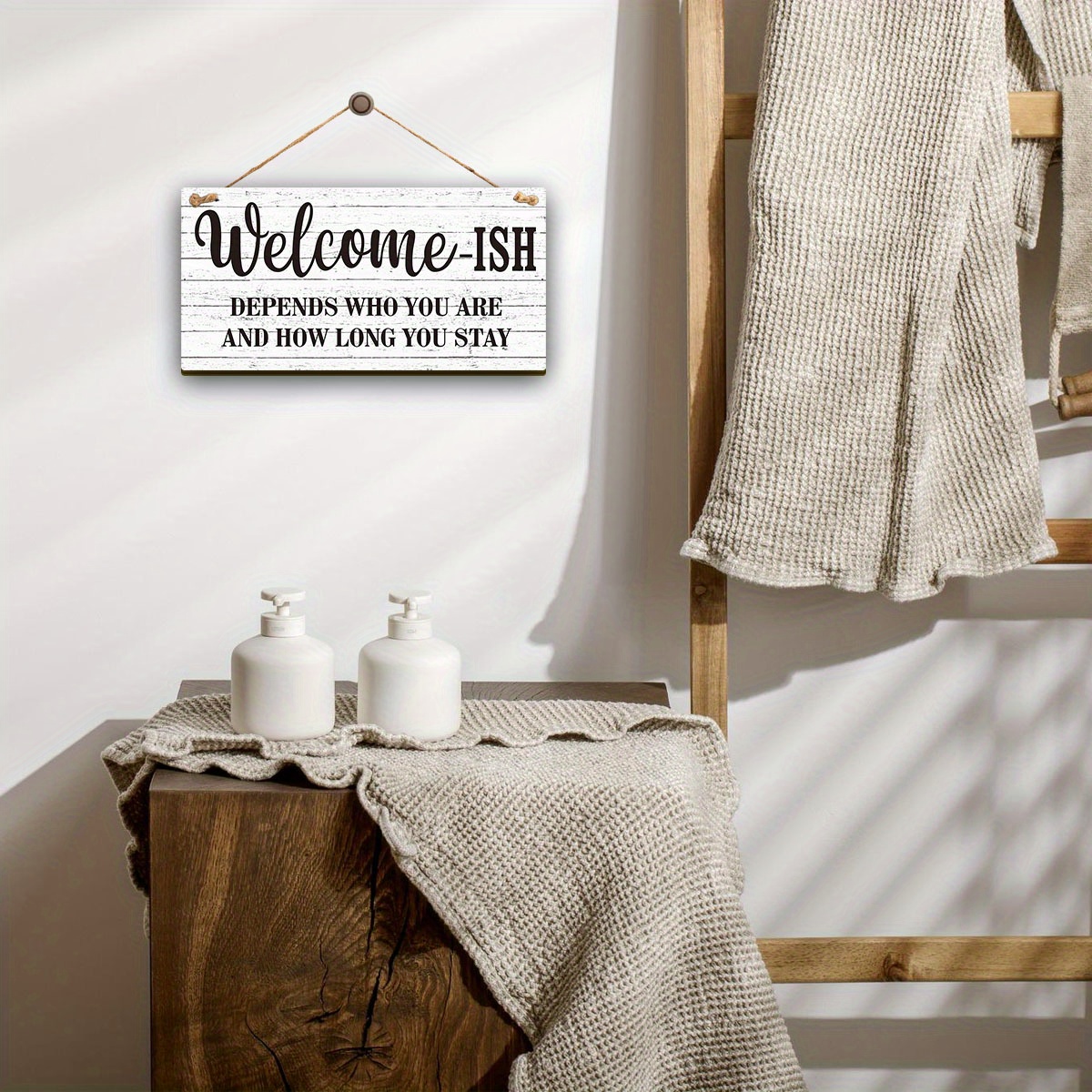 Rustic Farmhouse Sign Humorous Wooden Wall Decor Temu United