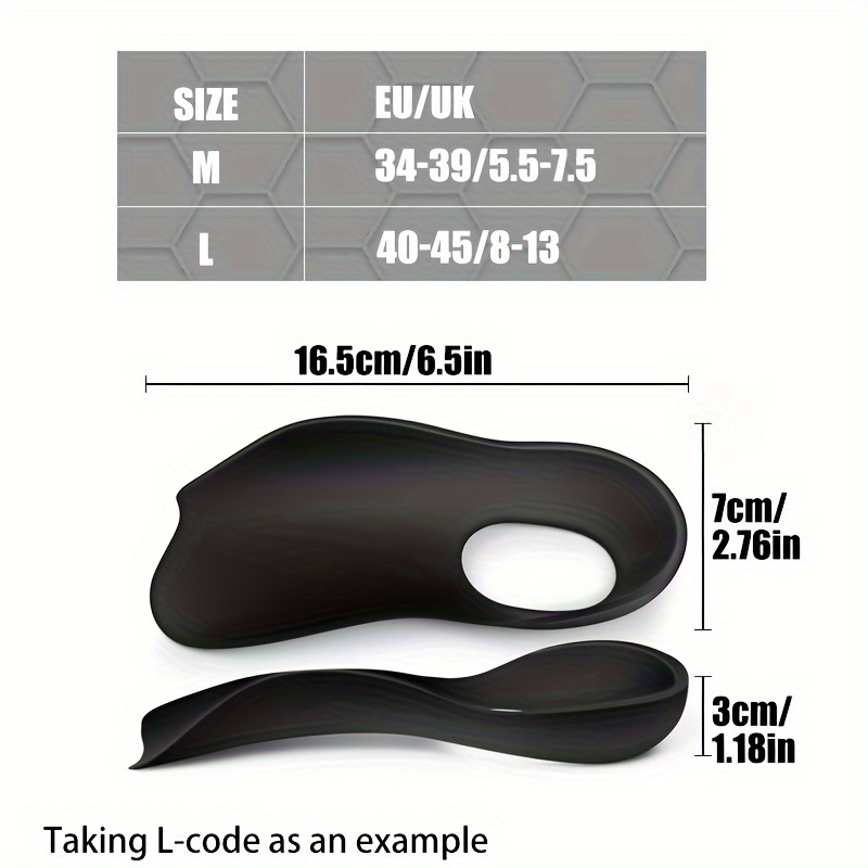 plantar orthotic insoles for men and women 2pcs tpu arch support and heel correction half insole foot pads for flat feet foot arch collapse and o x legs hand washable rubber insoles with massage zone details 3