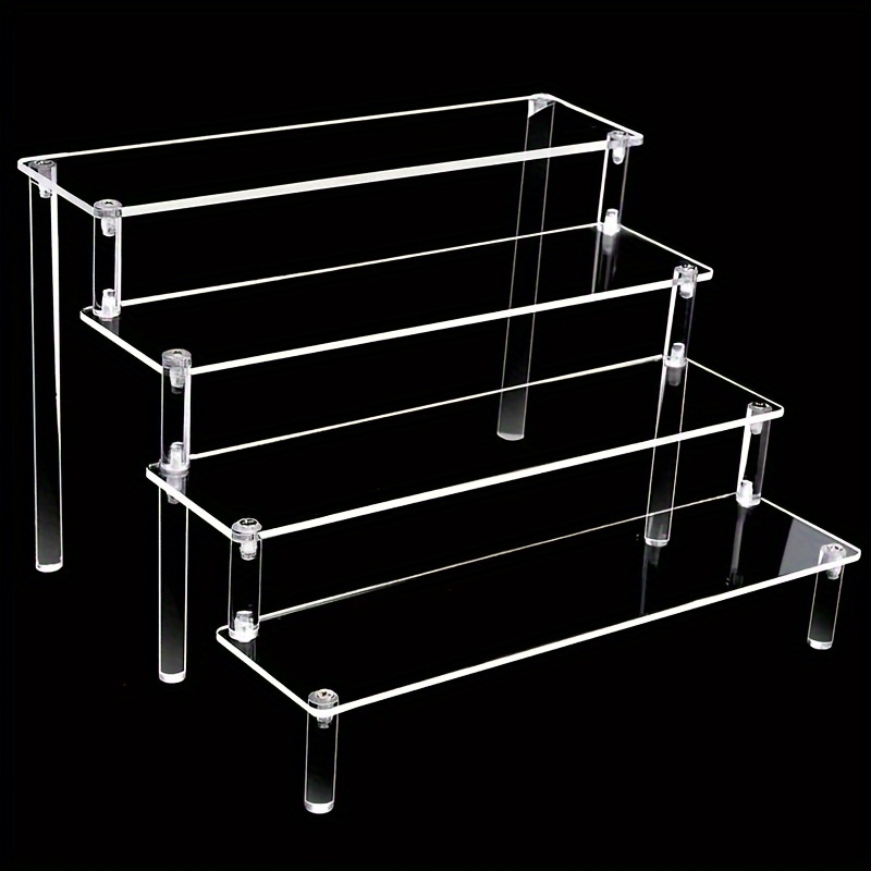 

Versatile Acrylic Display Stand - 3/4/5 Tier Transparent Organizer For Figurines, Perfumes & Desserts - Perfect For Weddings, Birthdays & Home Decor