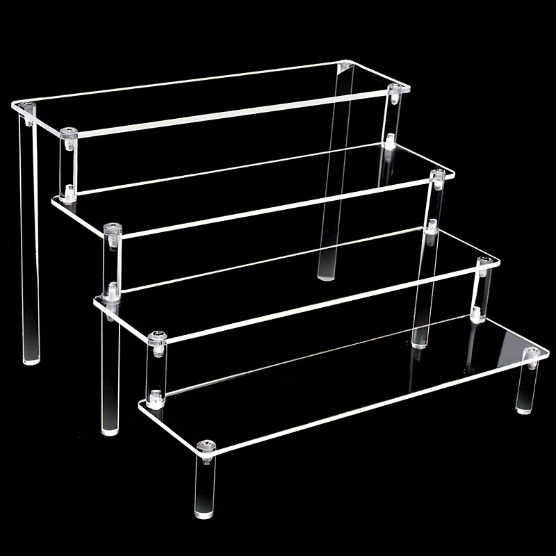 

Présentoir Acrylique Polyvalent - Organisateur Transparent à 3/4/5 Niveaux pour Figurines, Parfums & Desserts - Idéal pour Mariages, Anniversaires & Décoration de la Maison