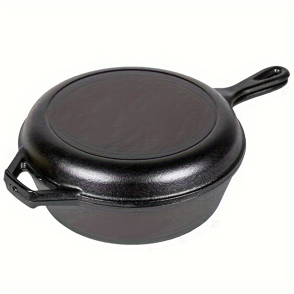 versatile cast     dual purpose frying   pan for induction and gas stoves details 2