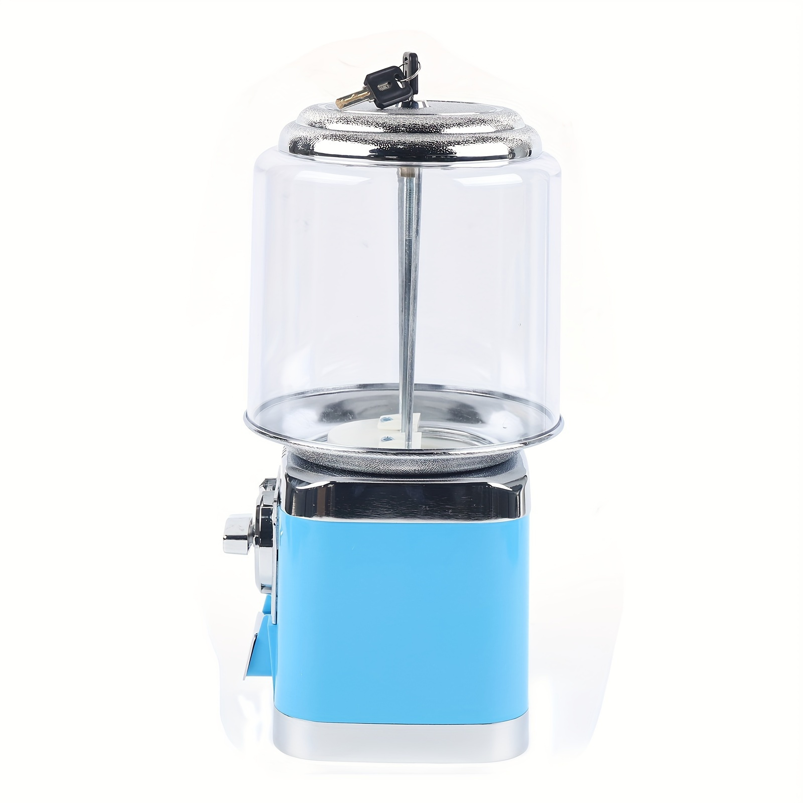 

25 Cents Gumball Candy Machine Countertop Treat Dispenser Metal With Keys