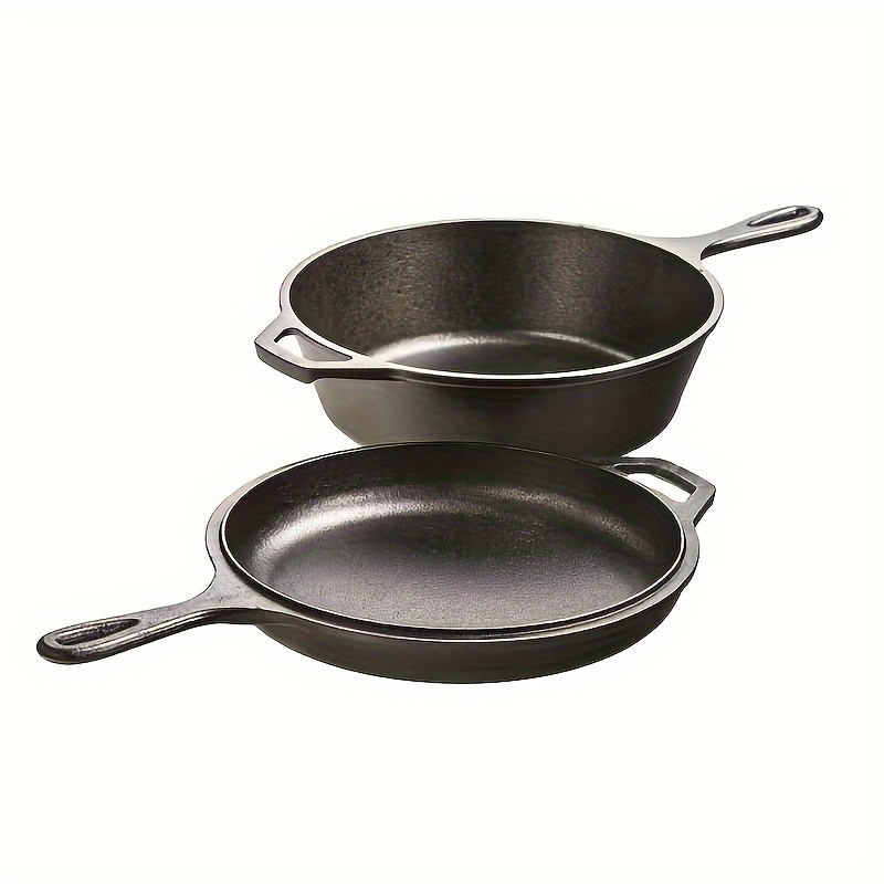 versatile cast     dual purpose frying   pan for induction and gas stoves details 3