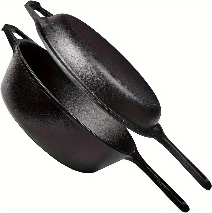 versatile cast     dual purpose frying   pan for induction and gas stoves details 1