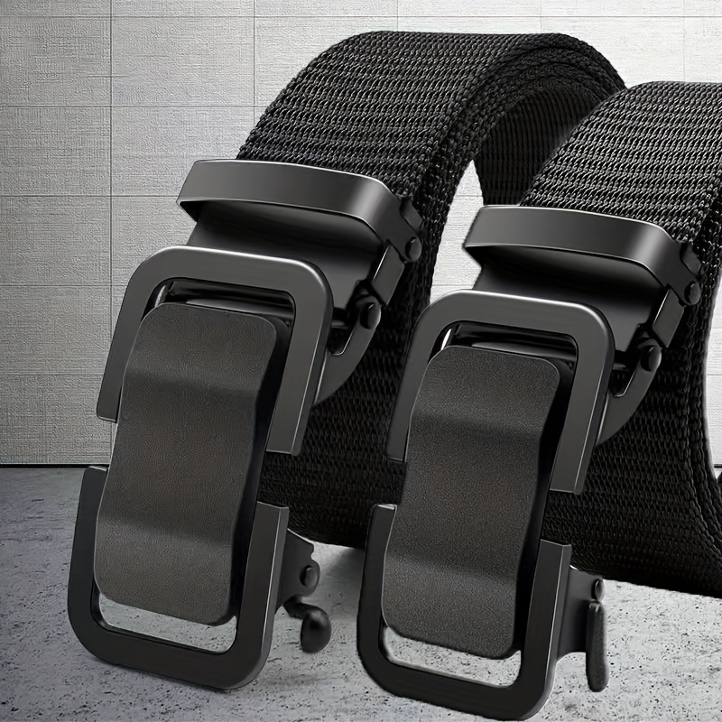 Men's Tactical Canvas Belt with Automatic Buckle