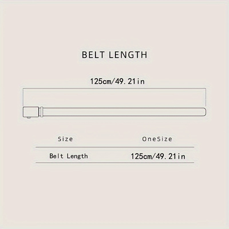Men's Tactical Canvas Belt with Automatic Buckle