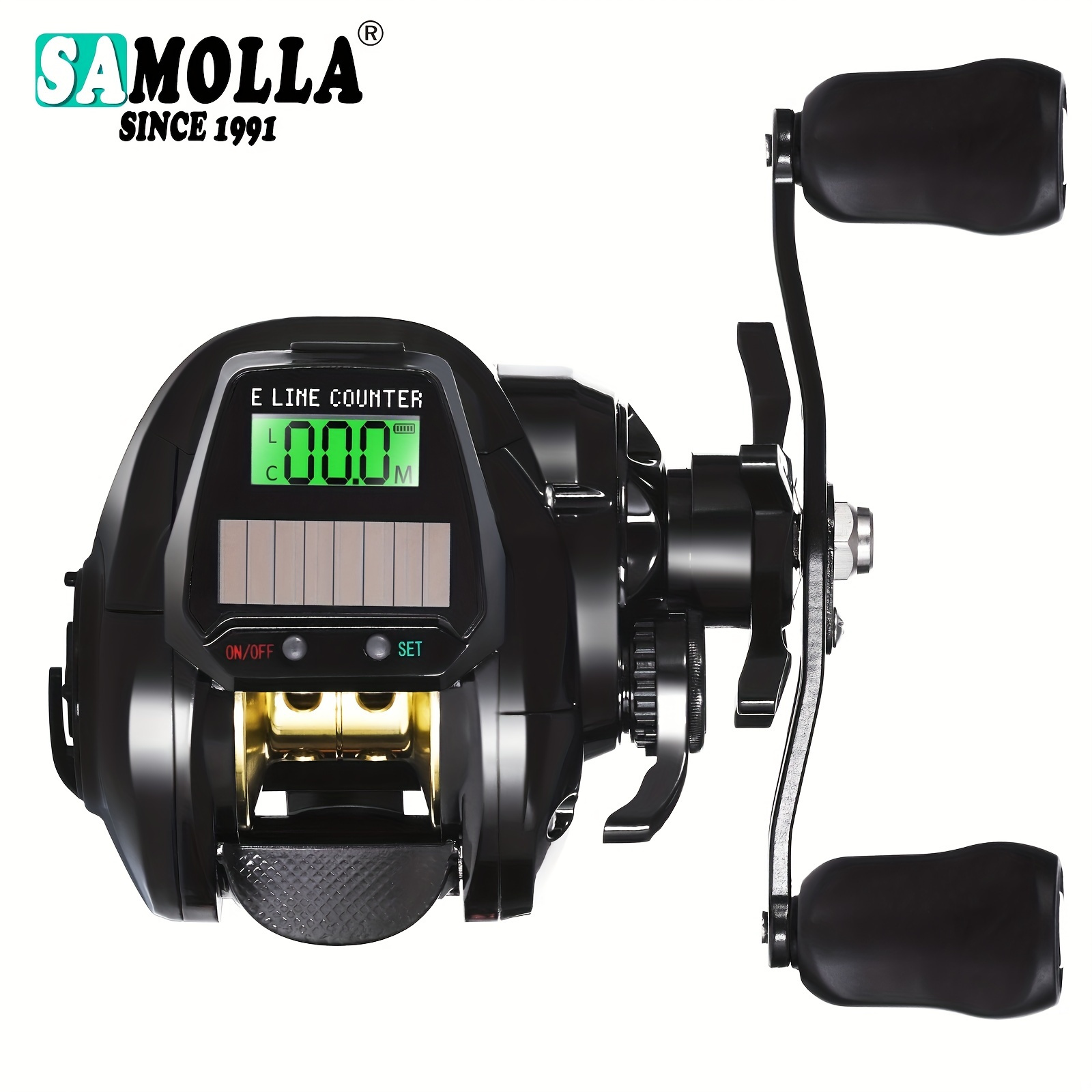 

Electronic Baitcasting Fishing Reel: Variable Speed Adjustment, Saltwater Waterproof Design For Maximum Casting Performance!