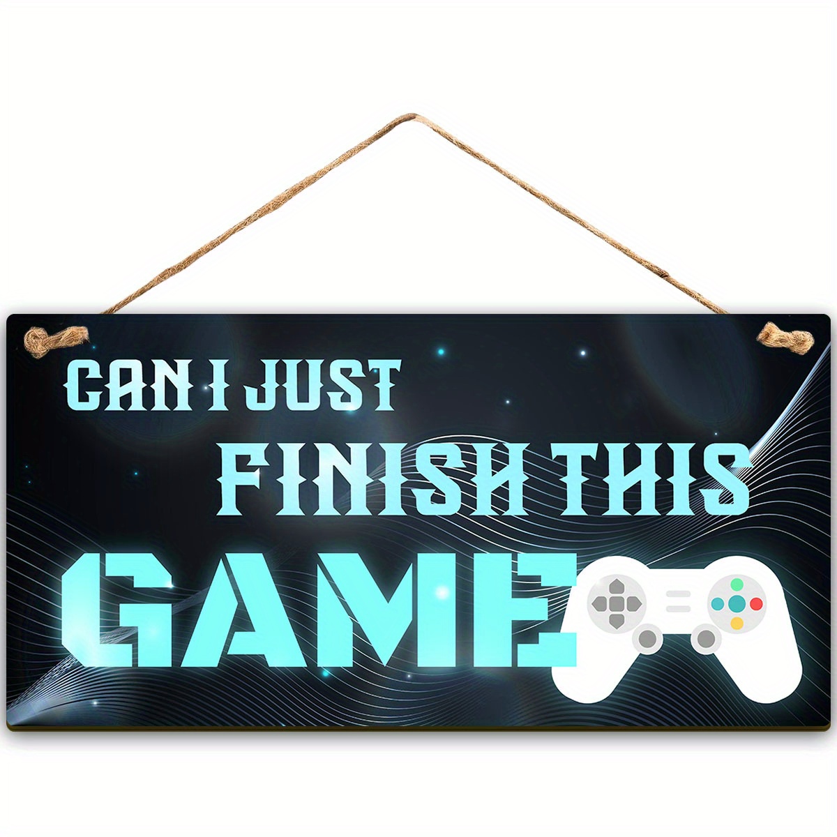 

Gaming Sign For Boys Bedroom Man Cave Son Birthday Xmas Gift Fan Gift, Rustic Wood Sign Wall Art For Home Living Dining Room Farmhouse Hallway Entryway