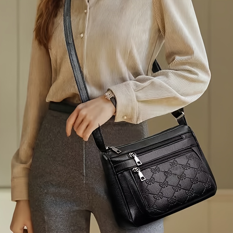 

New Shoulder Crossbody Bag Briefcase, Versatile Multi Functional