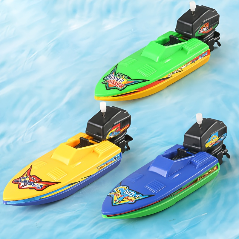 

Self-propelled Water Motor Boat Toy - Color Identification Fun - Perfect For Summer Water Playtime, Bath Time Toy, Assorted Random Colors - Ages 3+ - Plastic Material