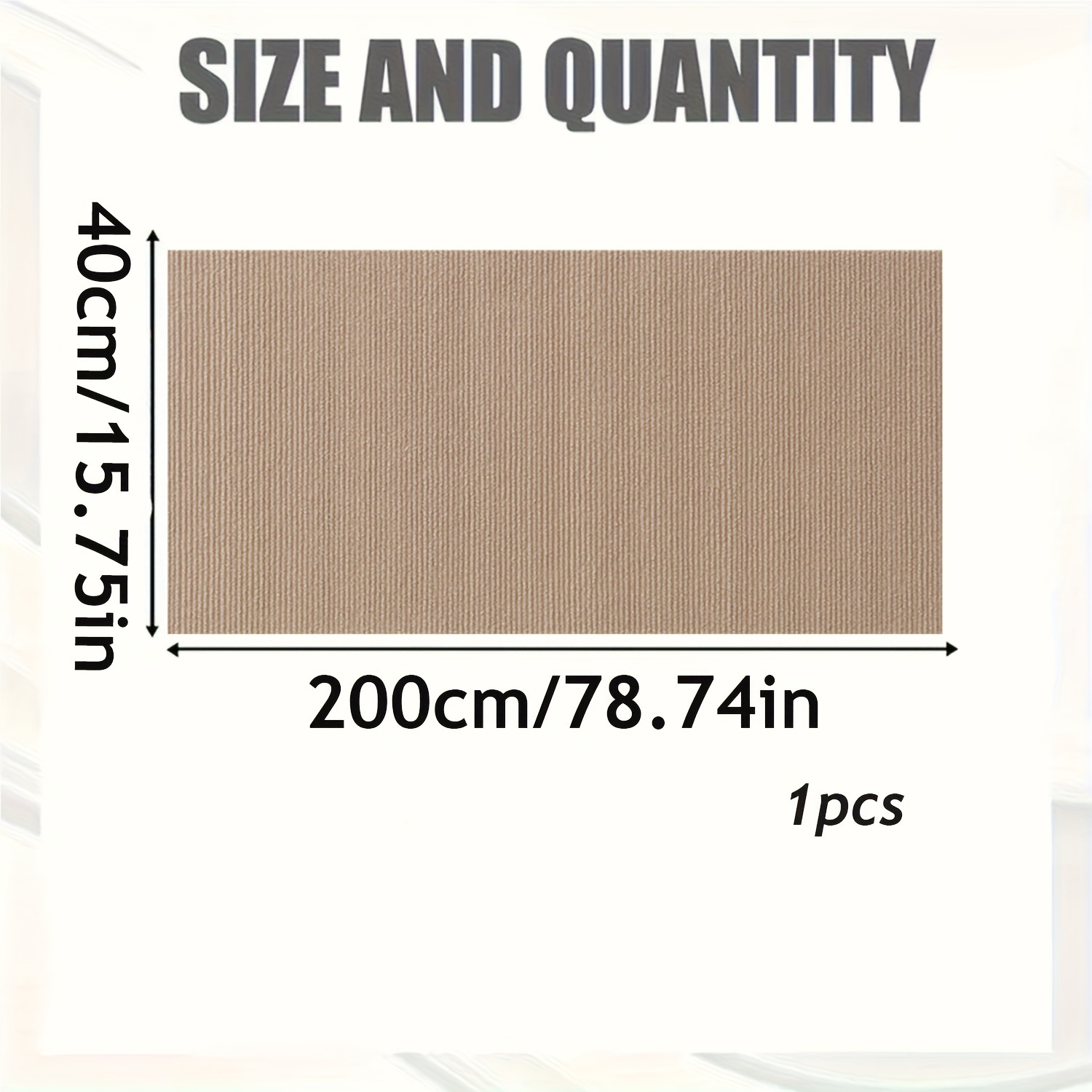 Image of A Durable Self-adhesive Scratching Mat For Cats, Furniture, Including Couches, Sofas, And Carpets