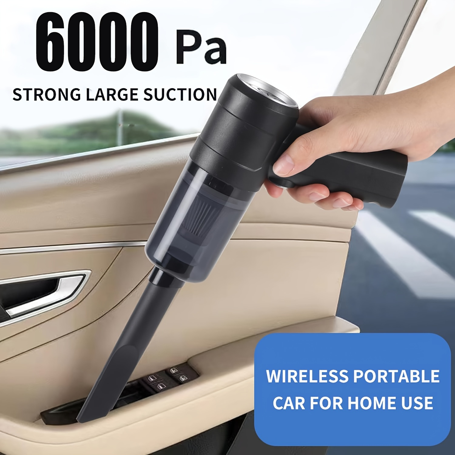 

Car Mounted Vacuum Cleaner, Super Strong, High-power, High Suction, Dry And Wet Dual-purpose Sedan, Small, Mini, Handheld, Multifunctional