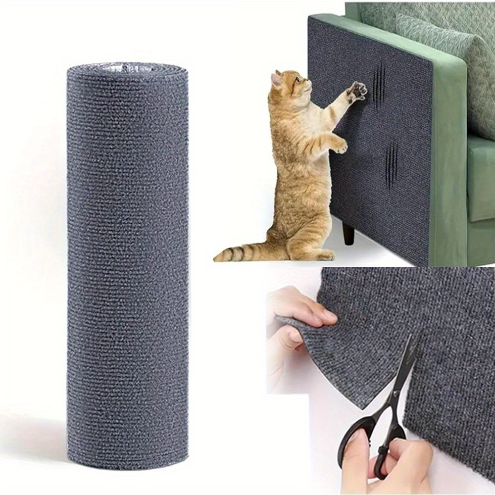 

1 Piece Of Self-adhesive Cat Scratching Mat, A Sturdy Sisal Protector For Furniture, Customizable Scratching Pad For Couches, Sofas, And Carpets.