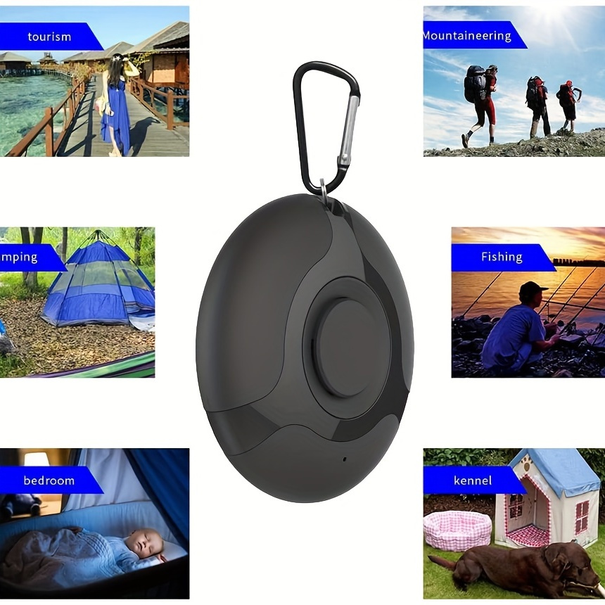 1pc portable ultrasonic outdoor pest repeller usb rechargeable electronic mosquito rodent deterrent safe non   physical control with mountaineering   for   use 0