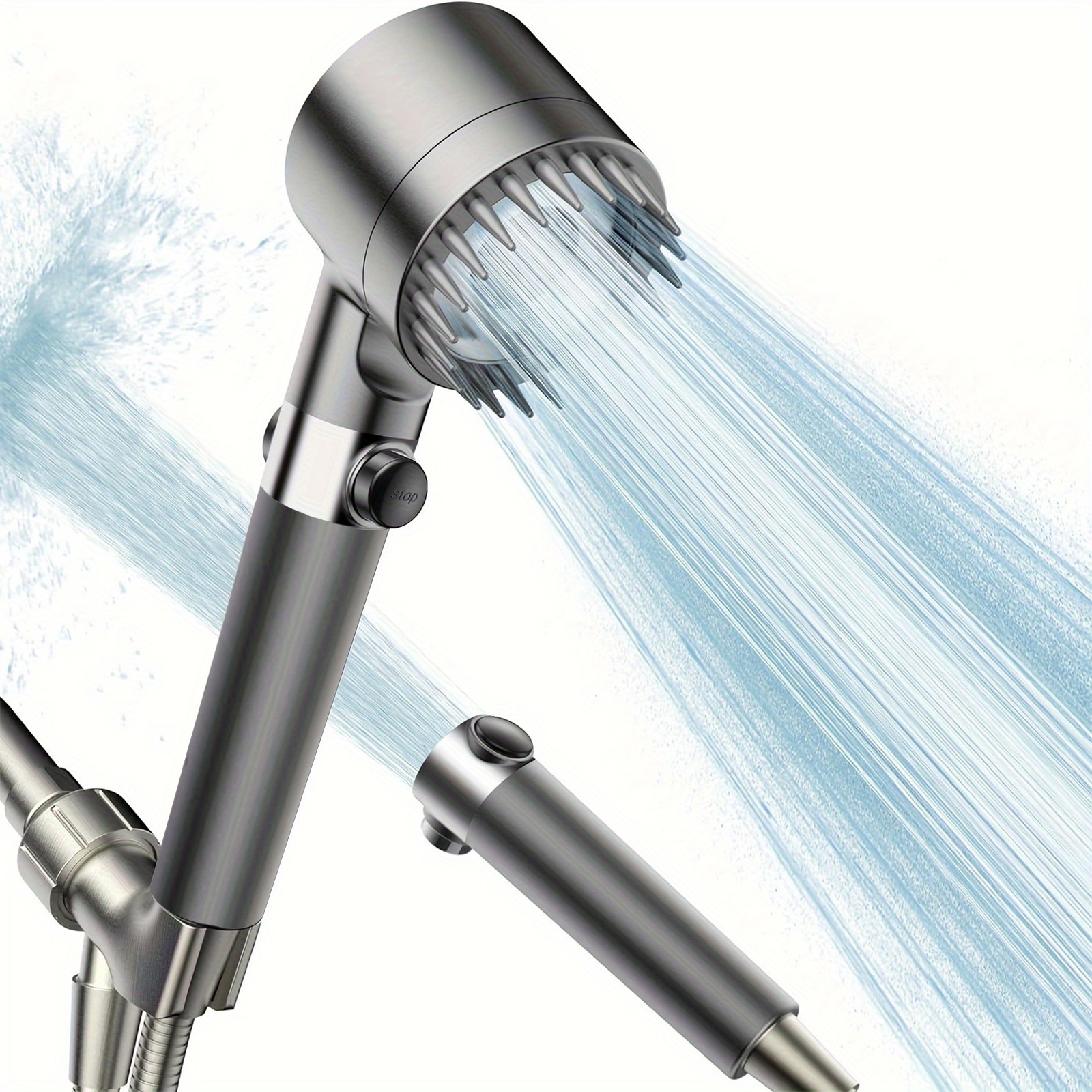 

Filtered Shower Head, High Pressure Water Flow And Multiple Spray Modes Shower Head With Filter, Power Wash For Hard Water, Showerhead With On/off Switch For Pets Bath