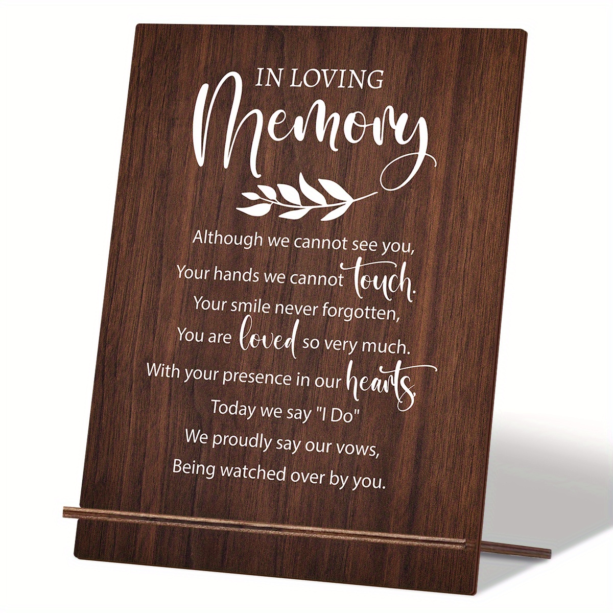 

1 Set Memorial Table Sign For Wedding, Wedding Decorations For Reception, Rustic Wedding Decor, Vintage Rustic Chic Wedding Decoration, Unique Gift, Thanksgiving Christmas Gifts