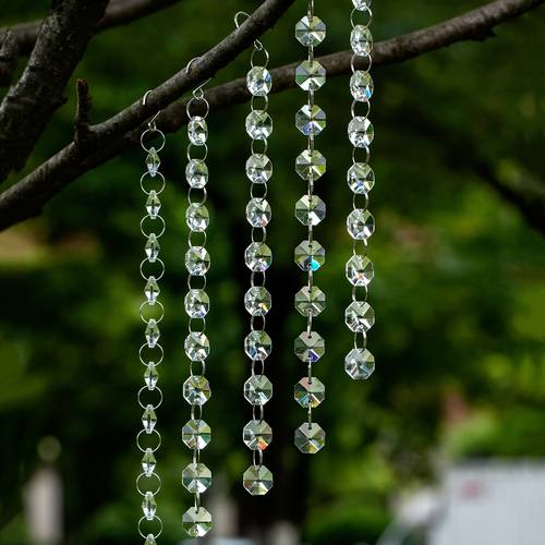 5-teiliges set kristall-sonnenfänger, klarglas-lichtsammler für garten outdoor, deko für hochzeiten partys, pflanzenschutz-zubehör