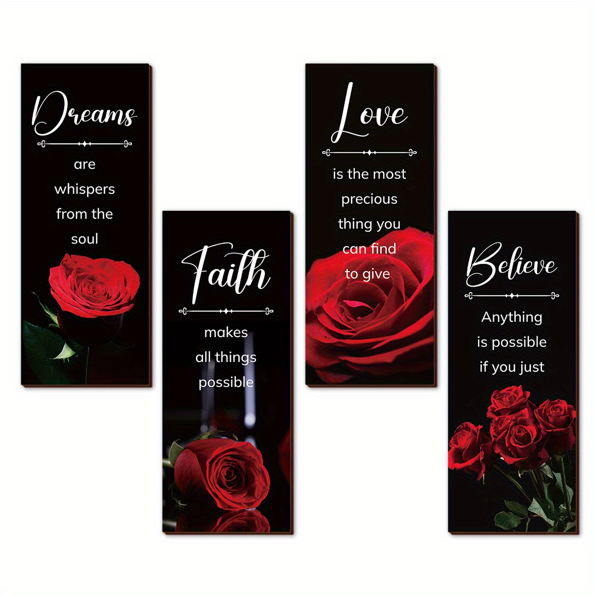 

{} 4pcs Dream/// Decor Hanging Decoration Inspirational Bathroom Accessories For