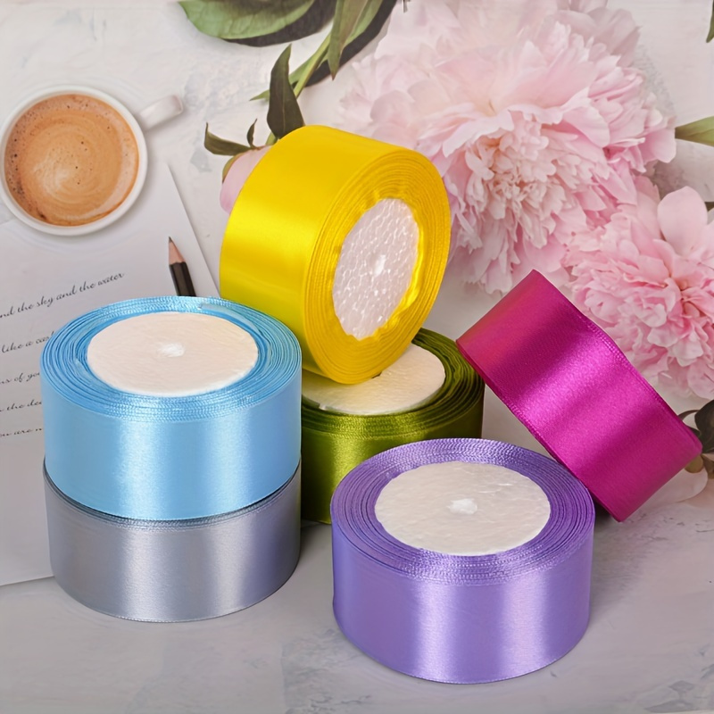 

Polyester Satin Ribbon 4cm Wide - Ideal For Wedding Decor, Bouquet Wrapping & Diy Crafts, In Multiple Colors (25 Yards)