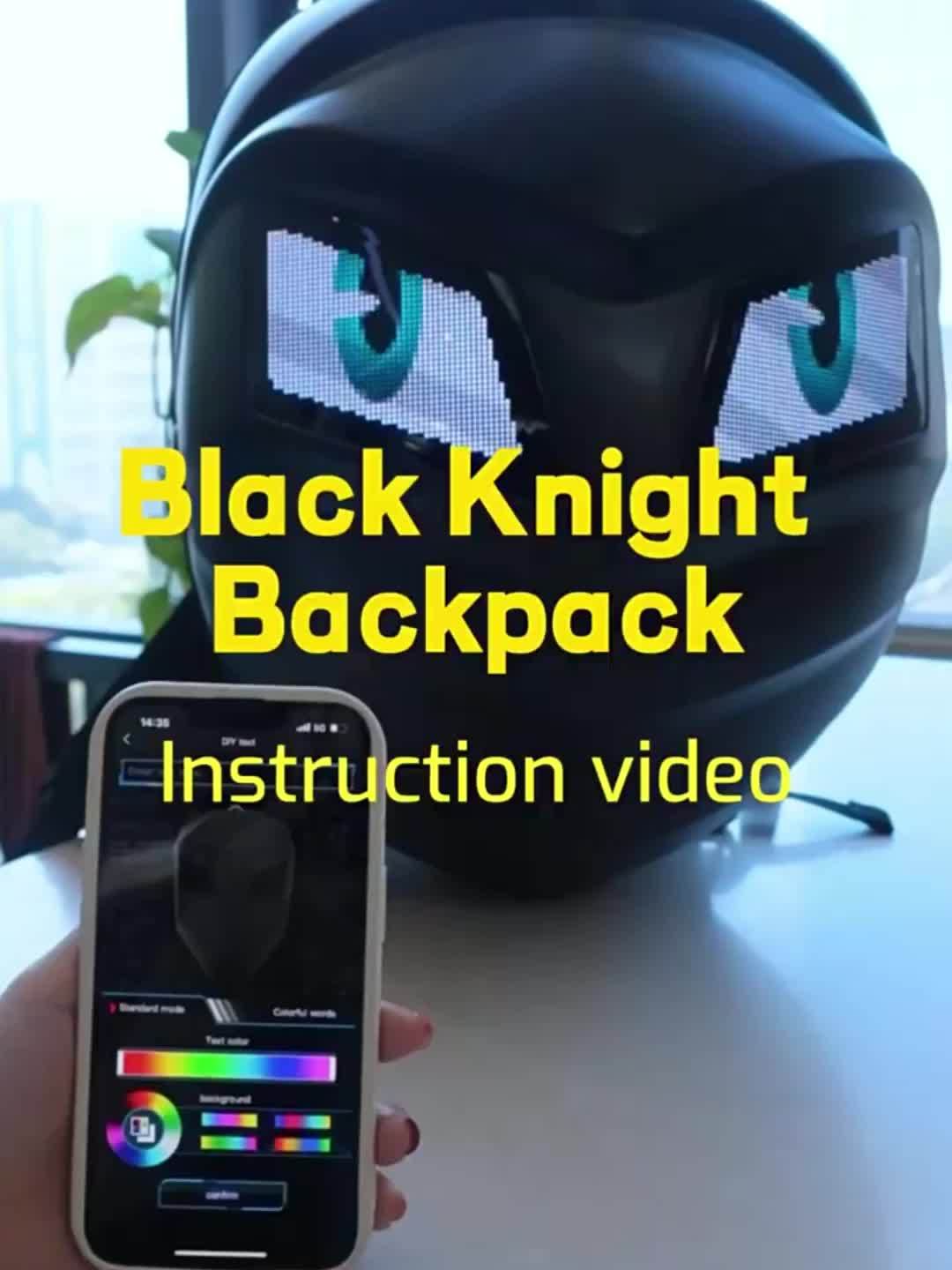 Sac à dos LED lumineux cool pour motards avec casque intégral, offrant une capacité de stockage super large – Image 11