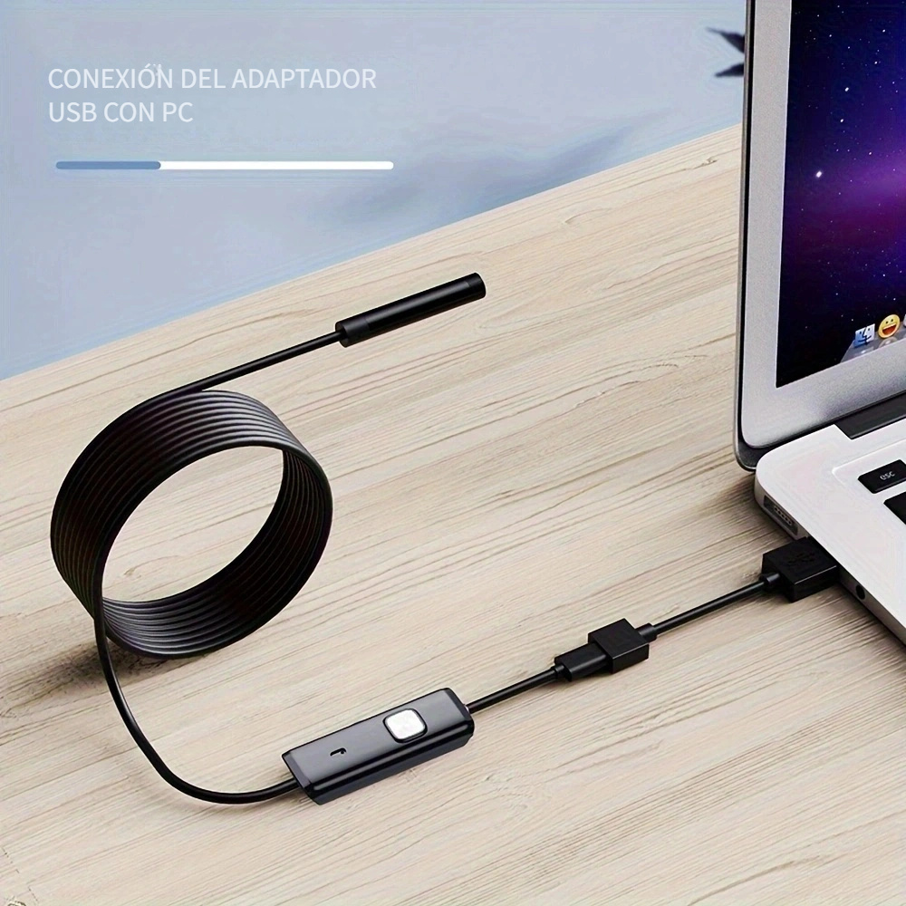 Endoscopio para teléfono HD de 7 mm con cable flexible Endoscopio USB  impermeable multifuncional liviano de 1 m / 3,3 pies VoborMX herramienta