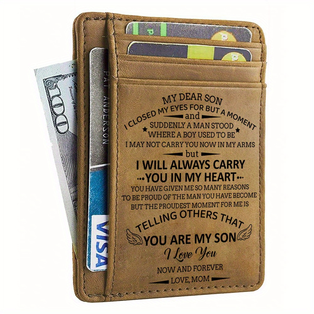 

1pc Son - Personalized Wallet For Son - 18th Christmas