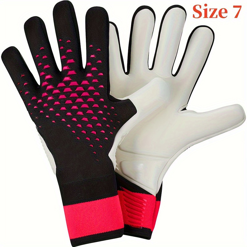 Size 6-10 Latex Football Goalkeeper Gloves Kids Thickened Football  Professional Adults Teenager Goalkeeper Soccer Goalie Gloves