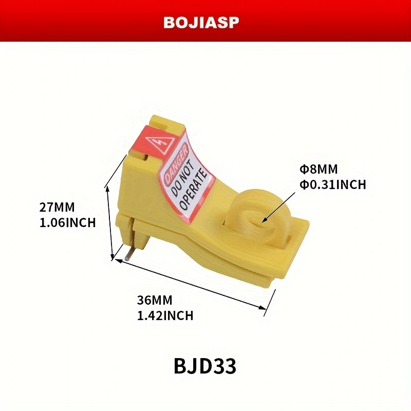Energy Isolation Electrical Lock For C45 Circuit Breaker With A Miniature Lock