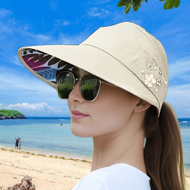 Sunhats for Woman Womens Holiday Hat Sun Summer Sun Beach Visor Hat Outdoor  Mens Hat