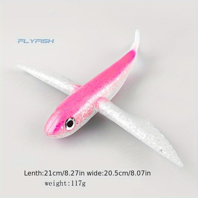 21cm Bionic Flying Fish Pvc Saltwater Fishing Lure Sea Fish Soft