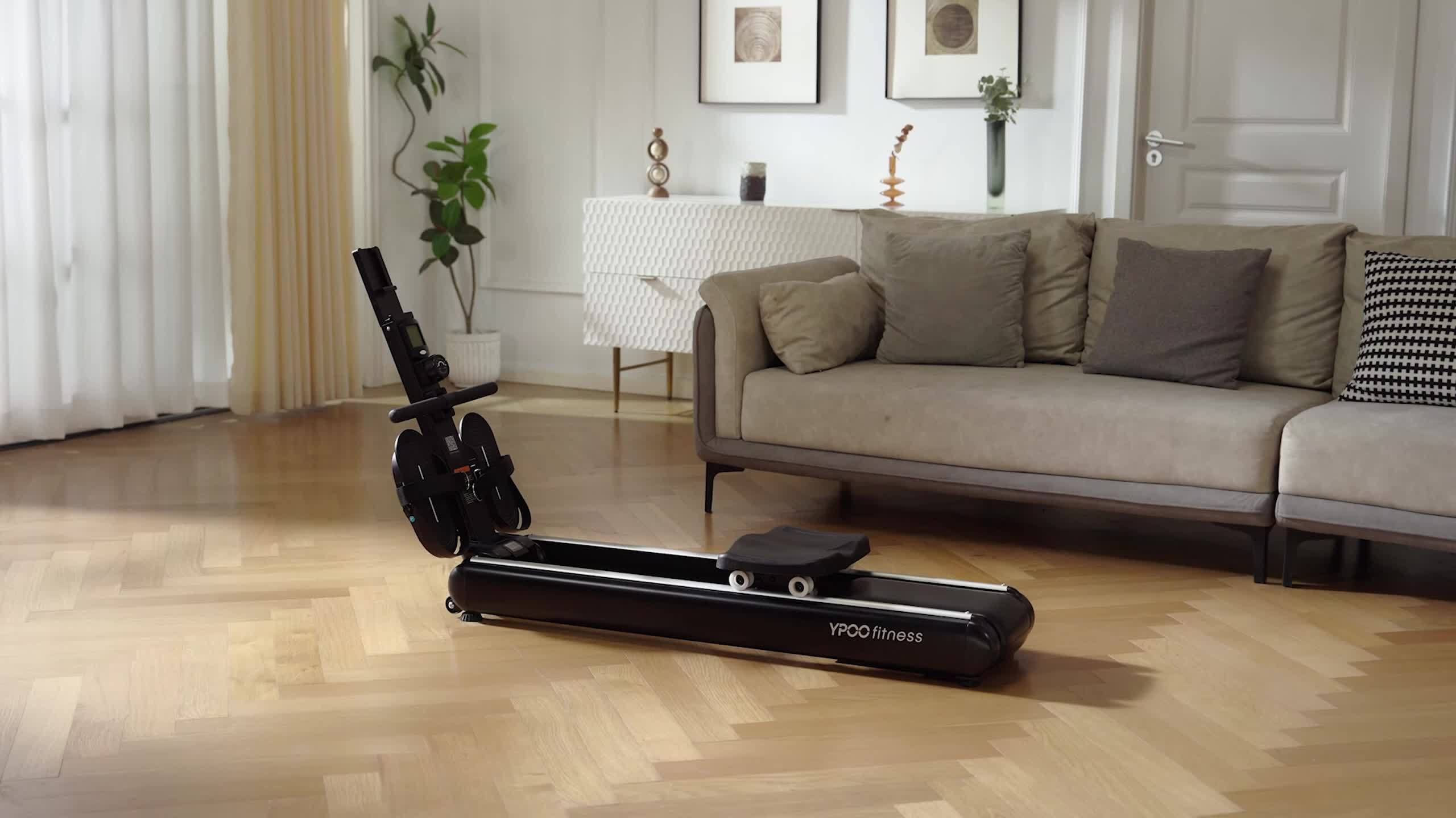 YPOO Magnetic Rowing Machine, Wireless & App Supported