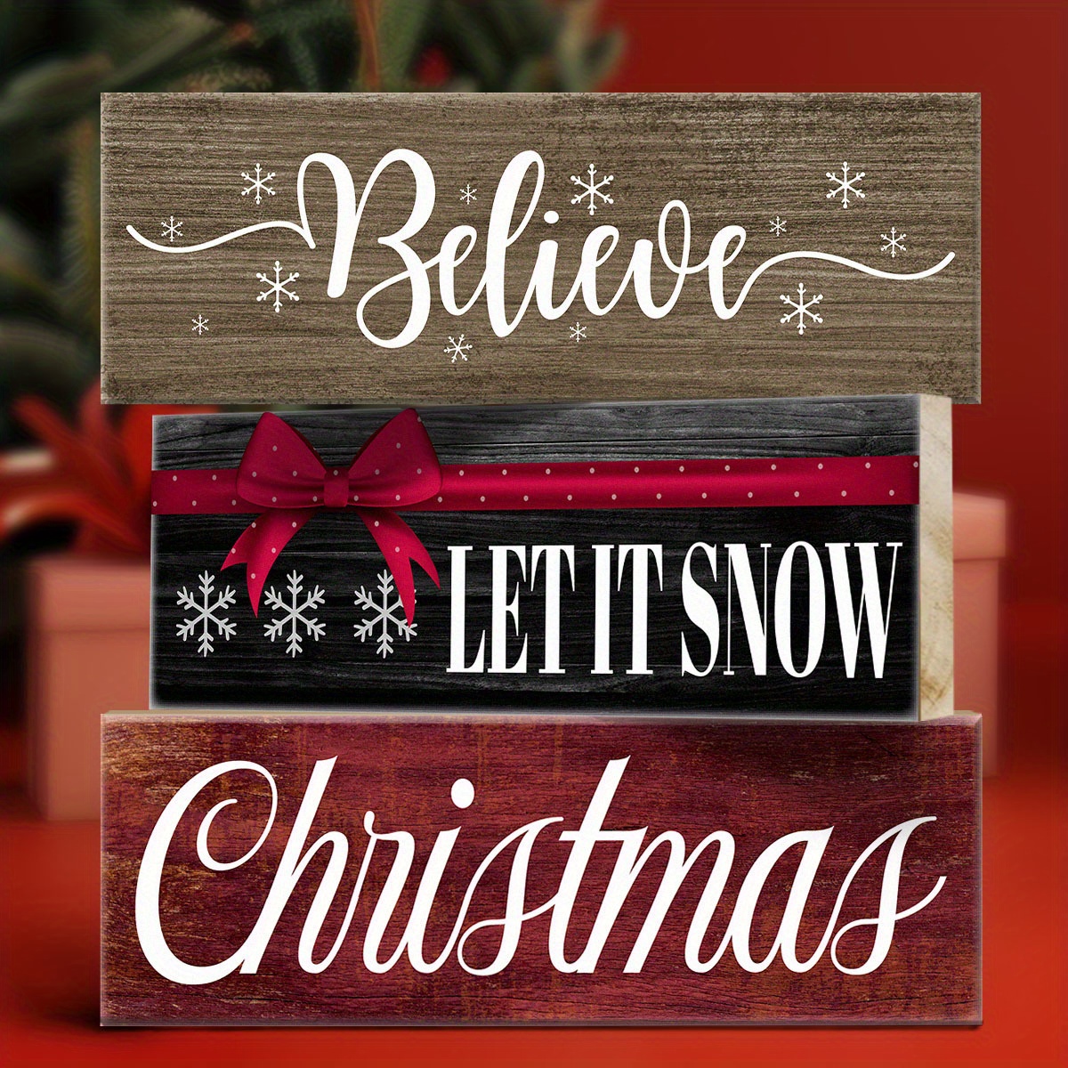 1pc christmas decorations base assembled wooden decoration Temu