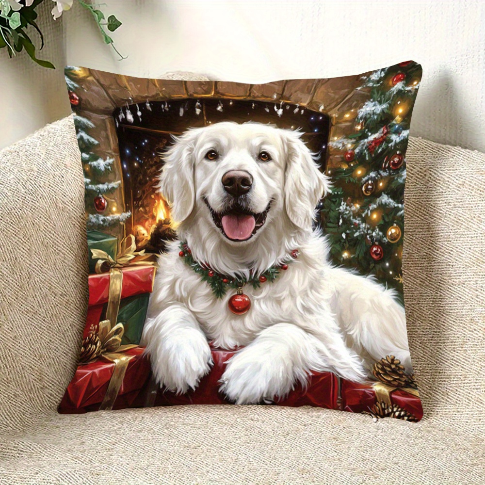

1pc, 18x18 Two- , English , Christmas Decor (no ) Zchai263