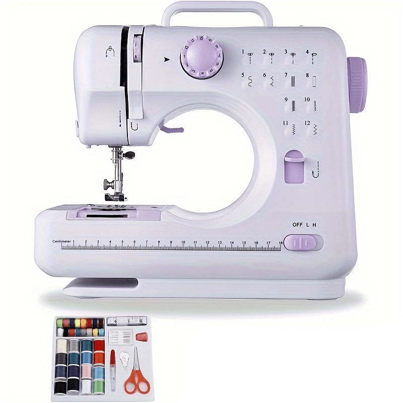 

Sewing Machine For Beginner, Sewing Machine For Beginners 12 Built- 2 With Foot Pedal, Light, Sewing Kit For Household, Travel